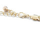 45" Folded Half Round Diamante Waist Chain Belts for Women Fashion Accessory - Gold Silver